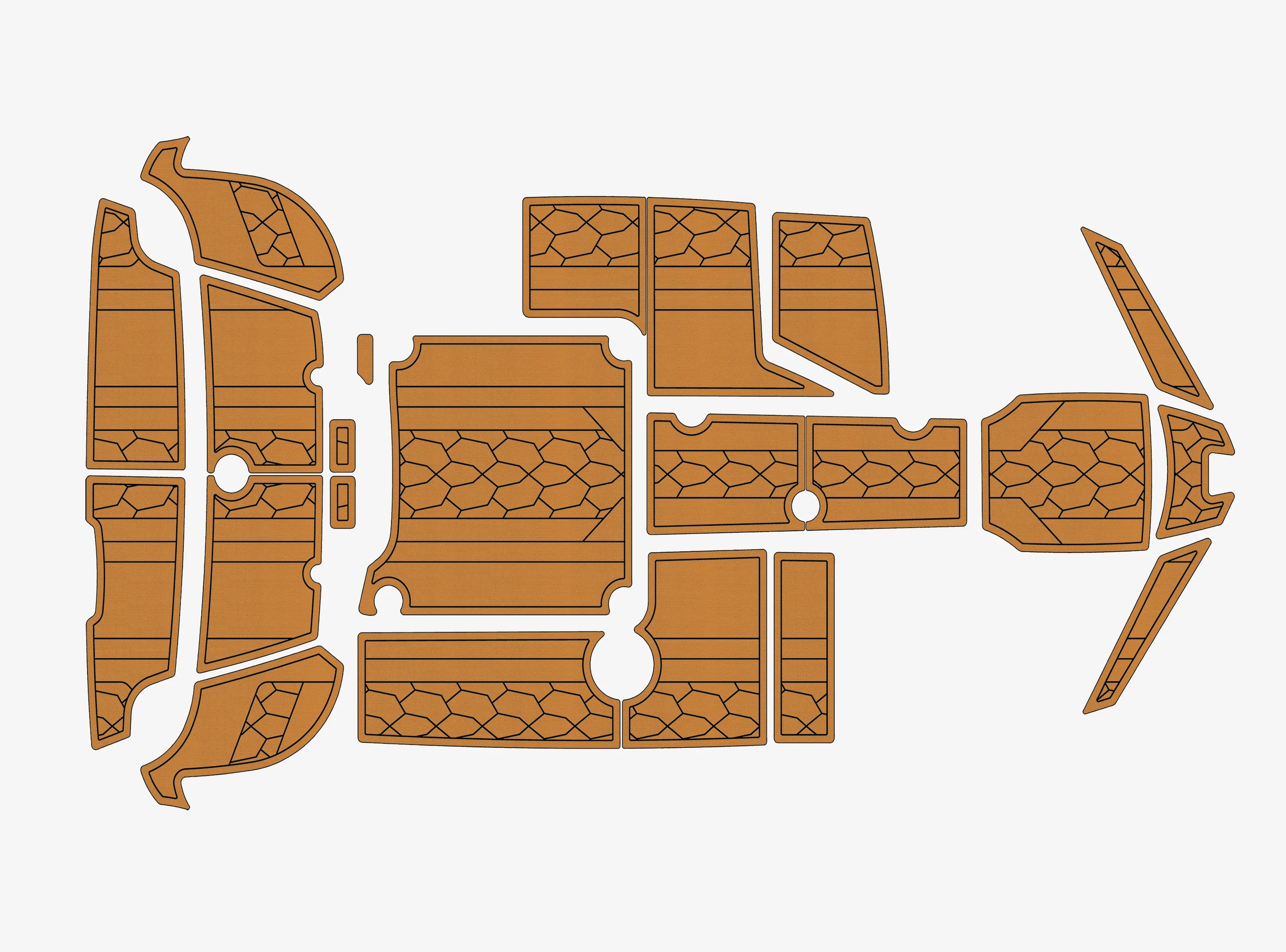 

Anti-Skid EVA 6mm Self-Adhesive Boat Deck Pad Fit for yamaha 2019-2024 190 195 AR Series Yacht Cockpit Durable Marine Floor