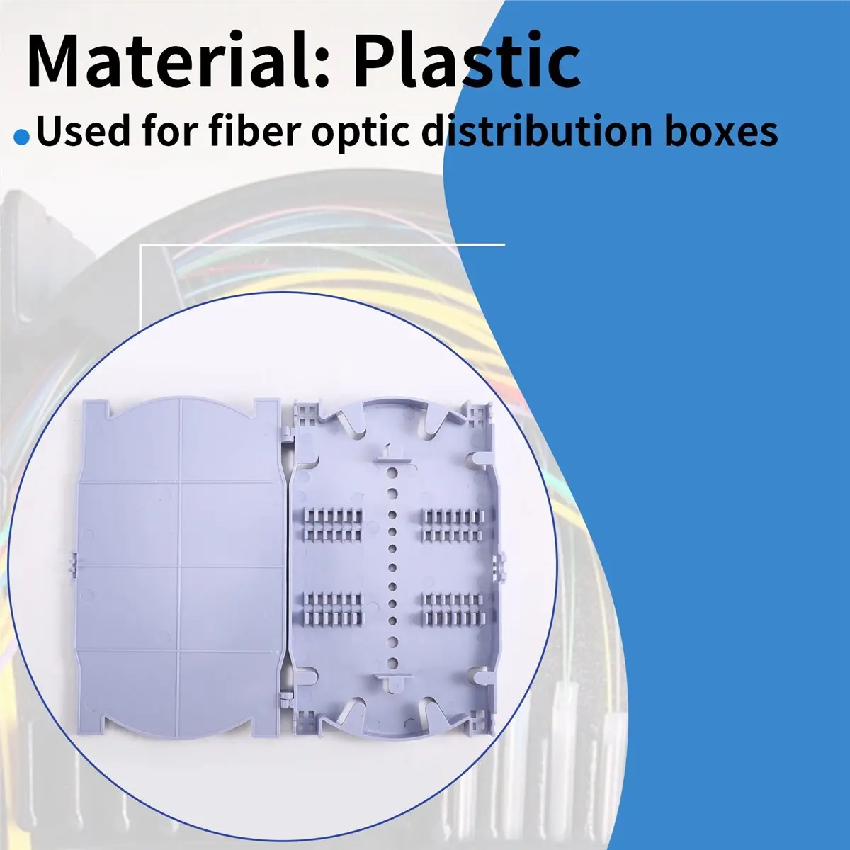 A10R 10PCS 12 Cores Optical Fiber Splice Tray FTTH Fusion Tray with Cover Used in Fiber Closure Distribution Box