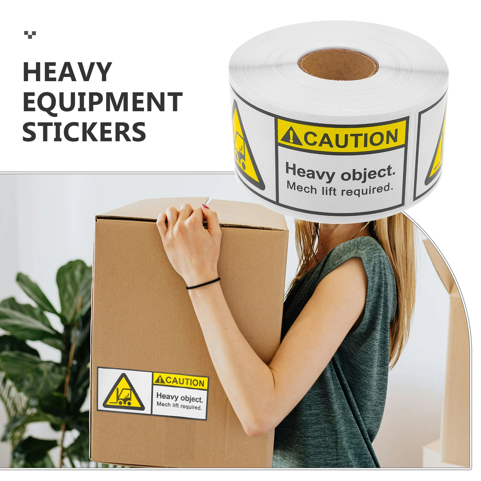

1 Roll Large Team Lift Warning Labels Heavy Duty Shipping Stickers High Adhesion Package Labels for Moving Team Lift Label