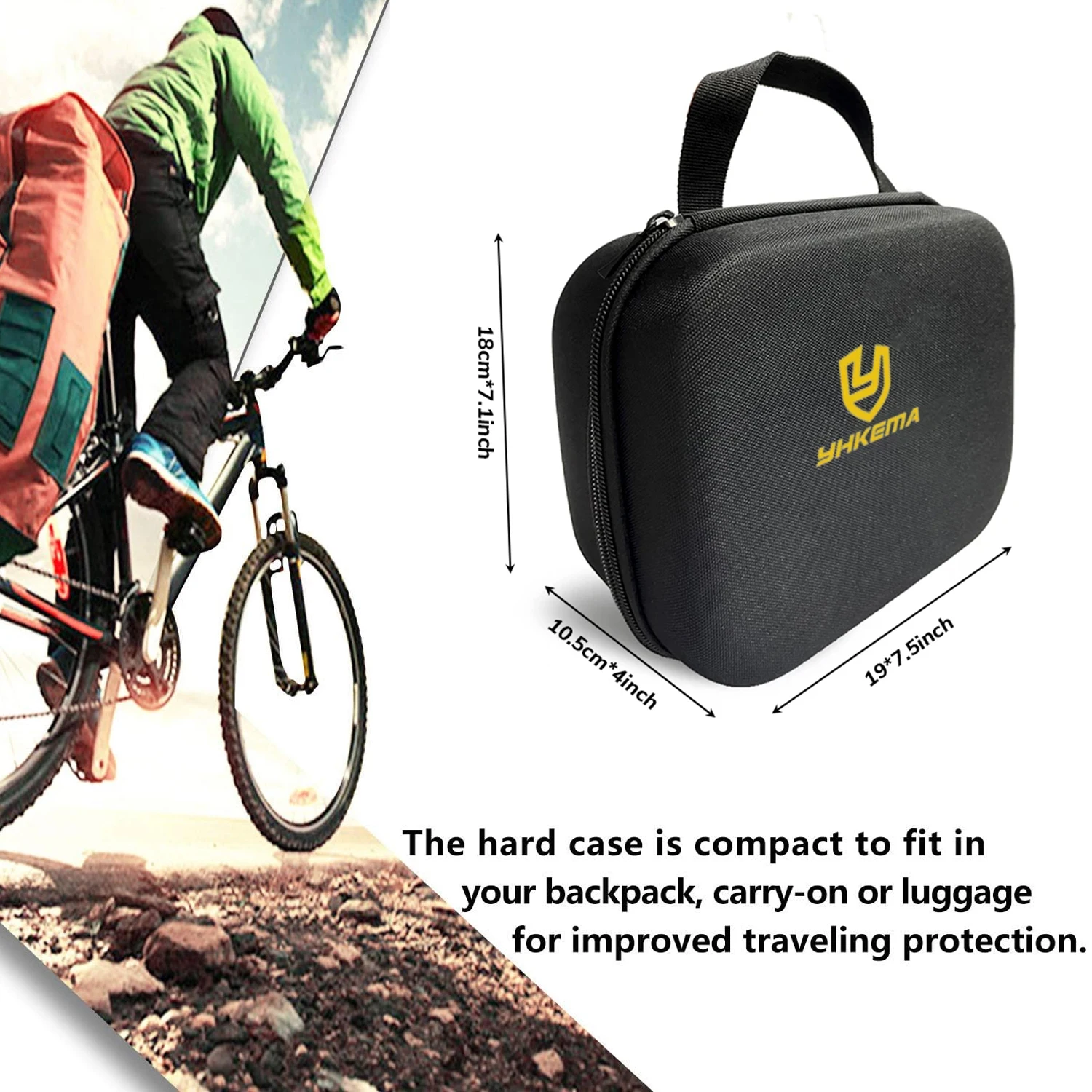 Étui de Voyage Rigide pour Cache-Oreilles de Tir Électronique, Protection Auditive à Impact, Lunettes de Sécurité pour Luminoter, Cadeau