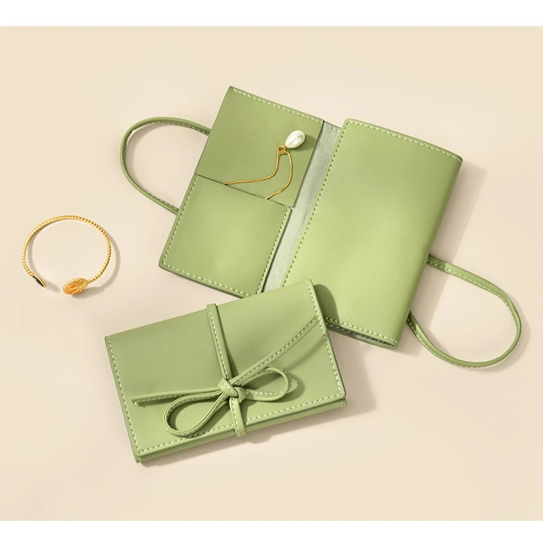 

Jewelry storage bag PU leather portable microfiber elegant gift bag Jewelry packaging storage bag