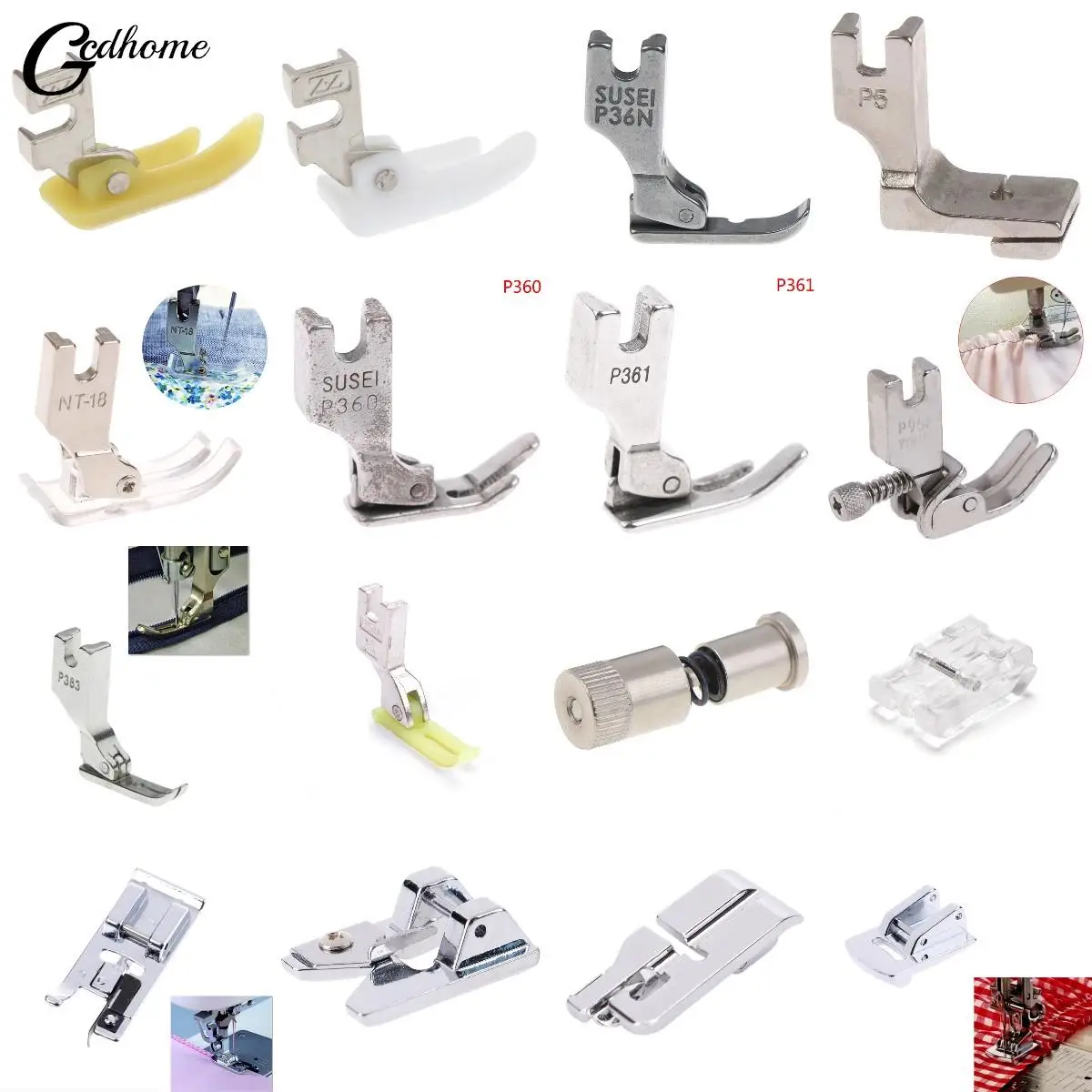 Sewing Accessories Narrow Rolled Hem Sewing Machine Presser Foot Household Sewing Tools Embroidery Hoop