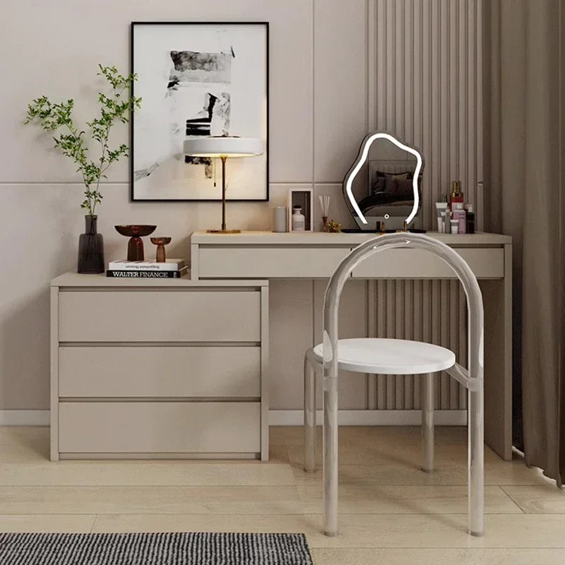 Luxury Jewelry Vanity Table Bedroom Makeup Storage Cabinet Organizer Dressing Table European Vestidores Lounge Suite Furniture