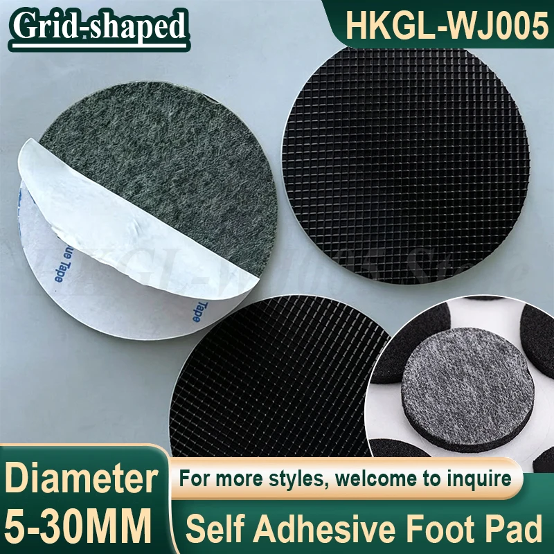 Black Self Adhesive Silicone Rubber Feet Pad Furniture Foot Pad Round Anti Slip Pad for Laptop/Keyboard/Furniture Dia 5mm-30mm
