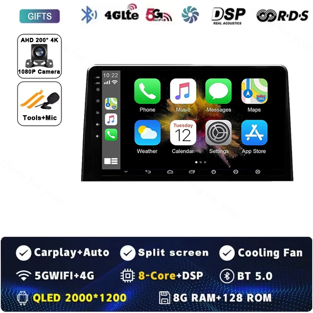 Android 16 Carplay autoradio multimediasysteem videospeler voor Citroen Berlingo 2019 Peugeot Partner Rifter 2020 voor Opel Combo
