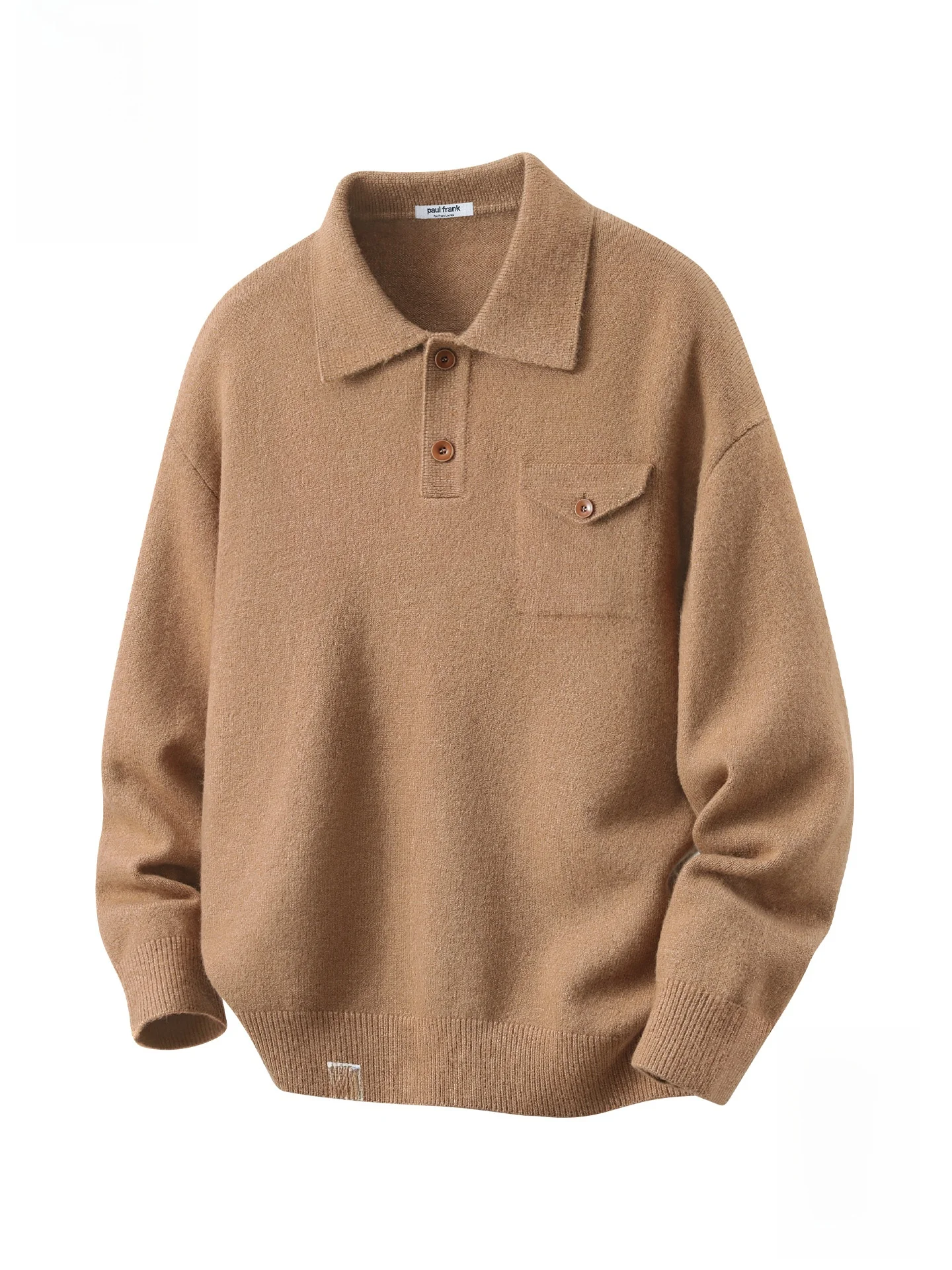 

M Knitted Sweater Texture Fce Collar Monkey Vintage Sle Warm Long Sve Ne Pullover Autumn Winter