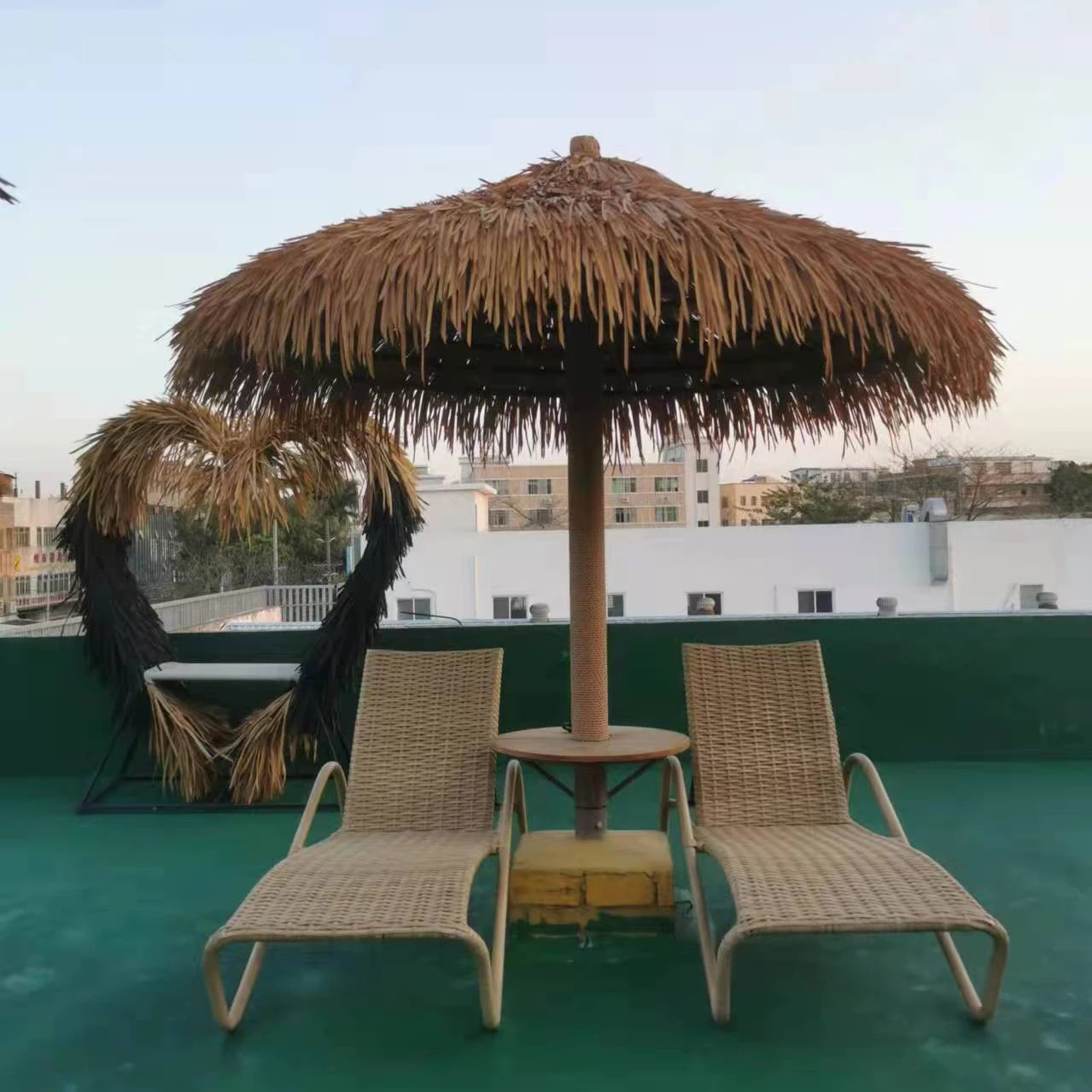 Thatch Umbrella Parasol Hawaii Style Extra Large Portable Beach Umbrella Straw Grass Outdoor Umbrella Garden Patio