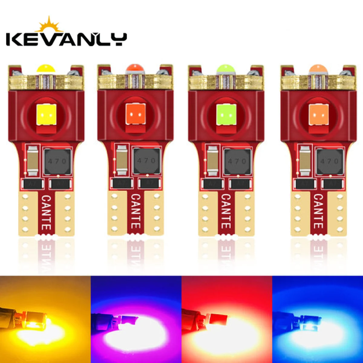 

2PCS T10 W5W 3030 LED 3smd 194 168 501 Canbus Interior Light Car Reading Wedge Parking License Plate Door Lamp Side Turn Light