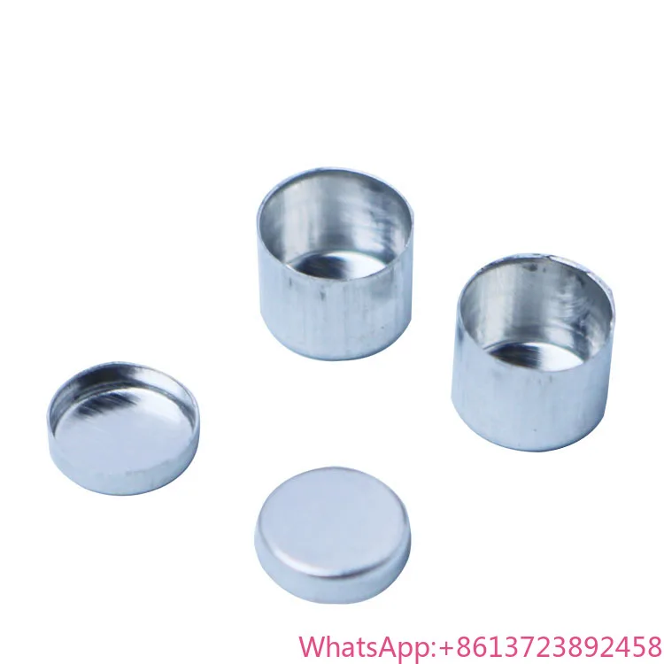 Crisol de aluminio de 5*4mm con tapa para soporte de muestra DSC, sartenes DSC de 5*4mm, 100 unids/pack