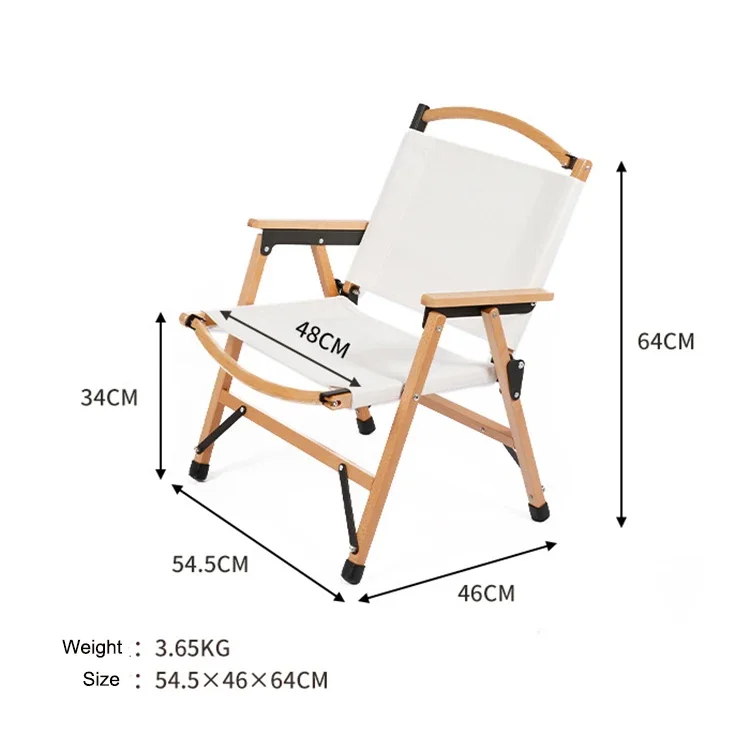 Wooden Folding Heavy Duty Portable Outdoor Foldable Camping Chair