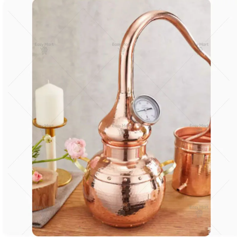 Small 5L Household Pure Dew Ancient Distillation Machine Gin Berry Gin Distillation Equipment Pure Copper Gin Purifier