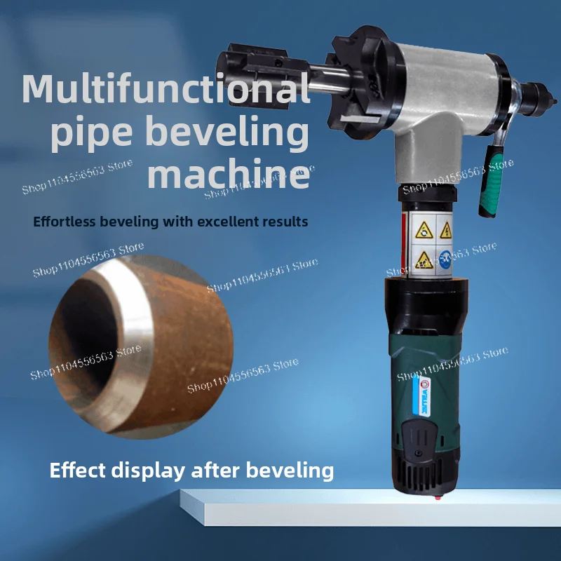Multifunctional Handheld Internal Expansion Pipe Beveler Electric Pipe Chamfering Grinder Stainless Steel Pipe End Facing Tool