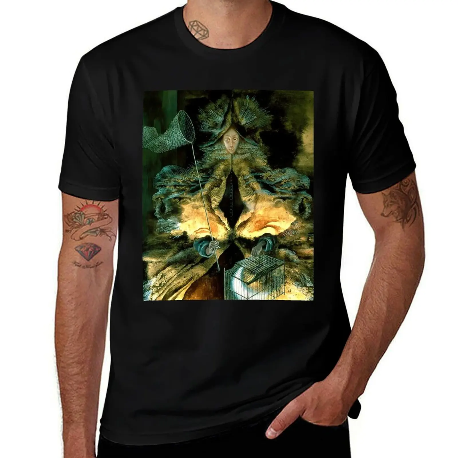 Star Catcher (Star Huntress), by Remedios Varo T-Shirt Basic Solid Color Casual Tee Shirt T-Shirt