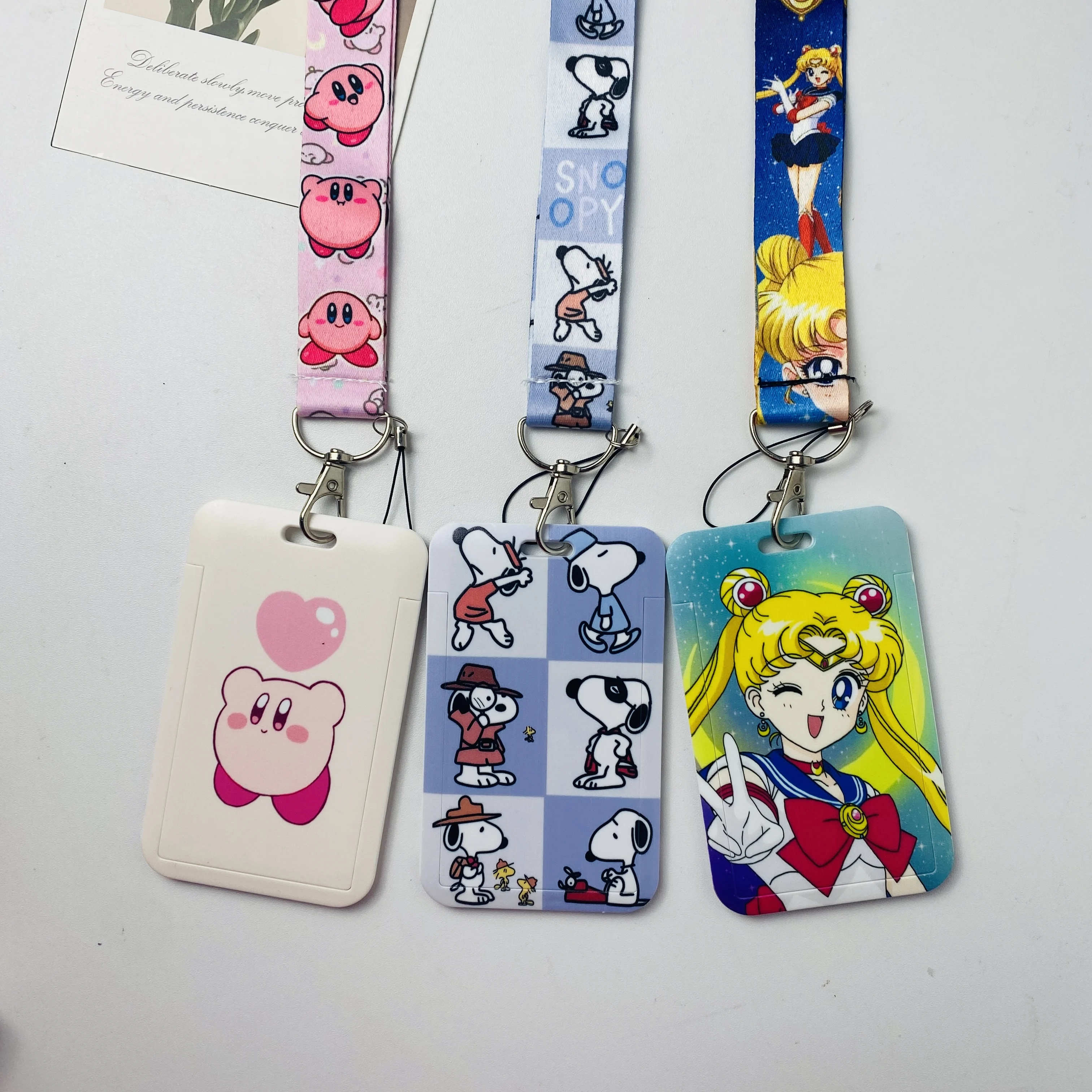 Anime Credential Holder Cartoon Lanyards for Key Neck Strap For Card Badge Gym Keychain Keyring Accessories Gifts