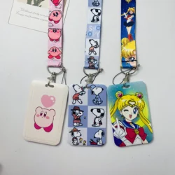 Anime Credential Holder Cartoon Lanyards for Key Neck Strap For Card Badge Gym Keychain Keyring Accessories Gifts