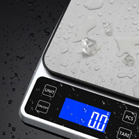10/5KG Weighing Food Balance Kitchen Scale USB Charge Digital Scale 1/0.1g Stainless Steel Baking Measure Tools g/oz/lb/tl/kg/ml
