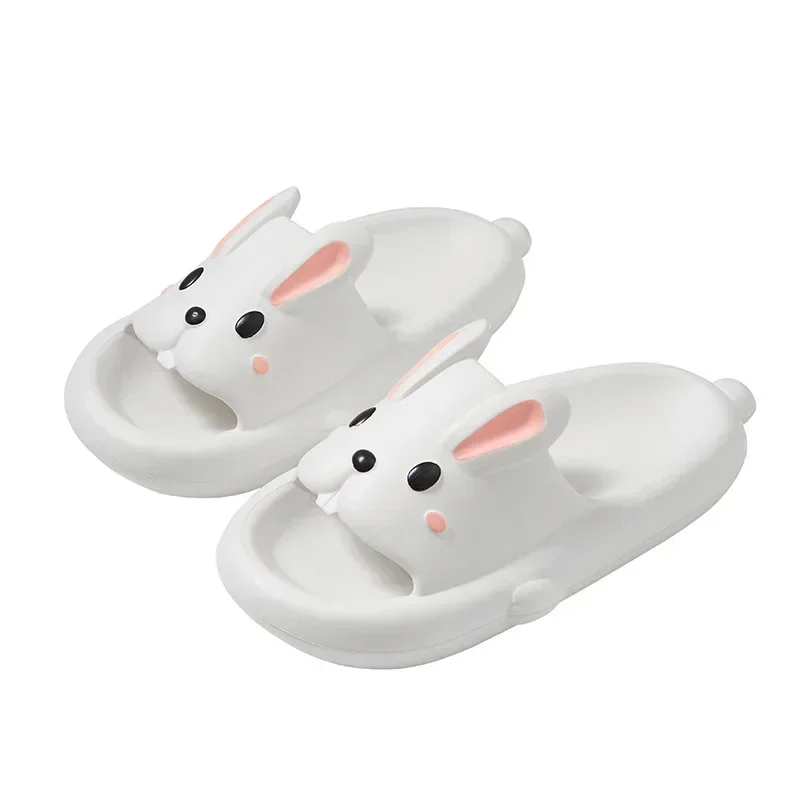 Outdoor cute bunny shoes Indoor EVA platform slippers for family use summer couple slippers for women to wear for men