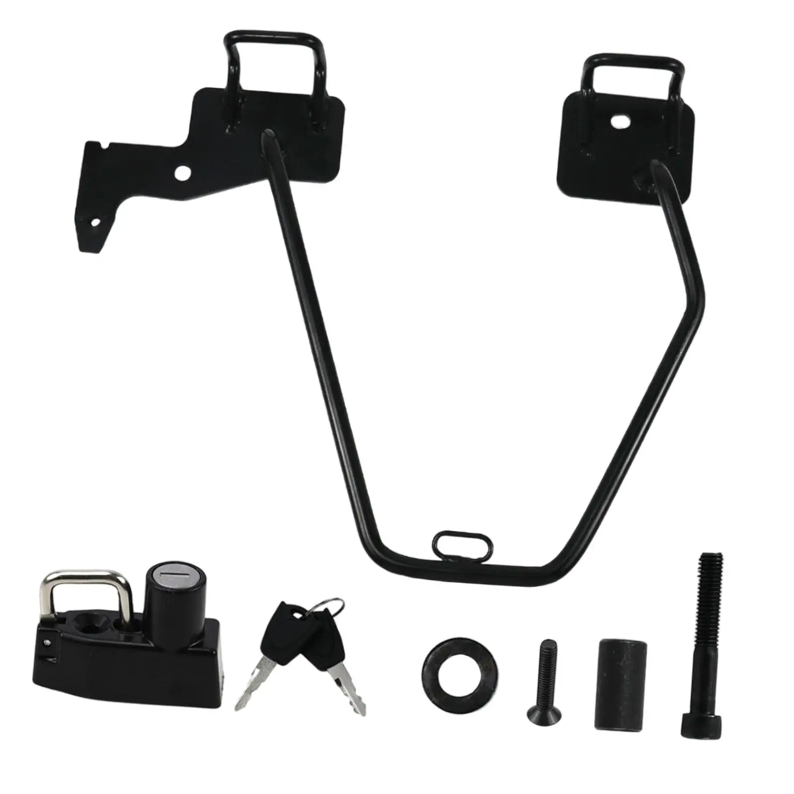 Motorcycle Side Bag Support Left Side Iron Easy to Use Sturdy Replace Stable