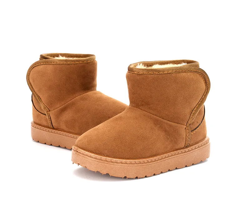 Neue Winterstiefel für Jungen und Mädchen mit Gummisohle, rutschfeste, weiche Sohle, warme, kurze Stiefel, Baumwollschuhe für Babys und Kinder, geeignet für den Außenbereich und den Alltag. – Detail 17