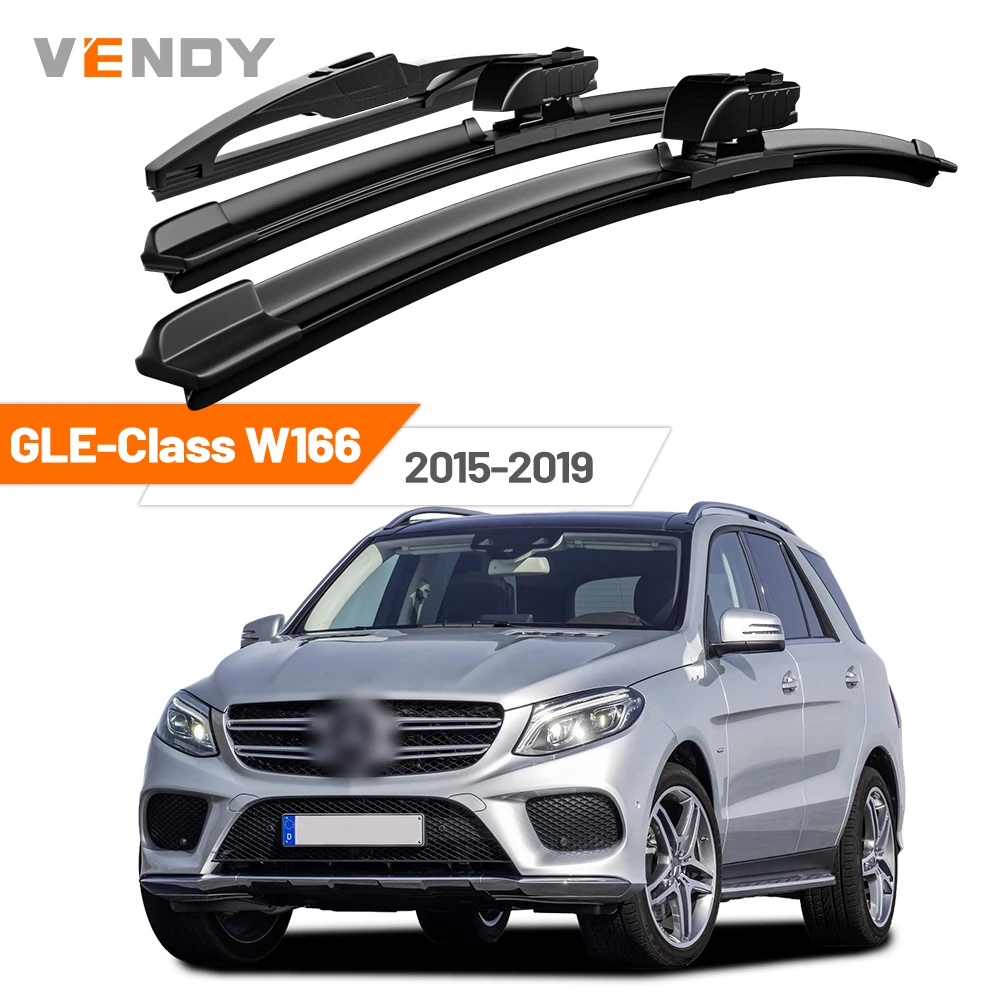 Für Mercedes Benz GLE-Klasse W166 2015-2019 2016 2017 Vordere & Hintere Windschutzscheiben-Wischerblätter Scheibenwischer-Set Zubehör