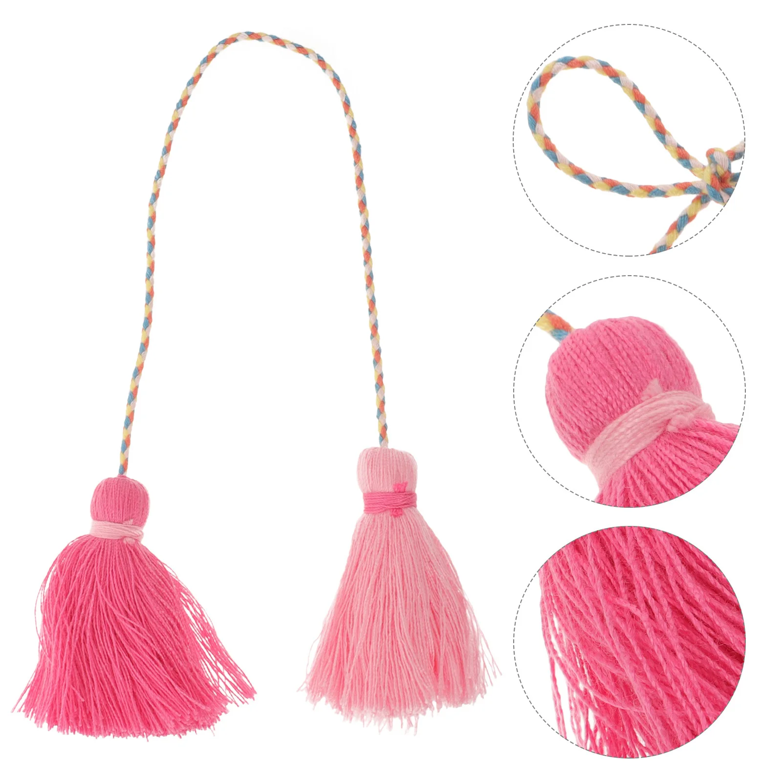 

2pcs Tassels For Crafts Handmade Cotton Tassel Pendant Decor Key Chain Bag Hanging Accessories Diy Craft Tassel Bulk Soft Pillow