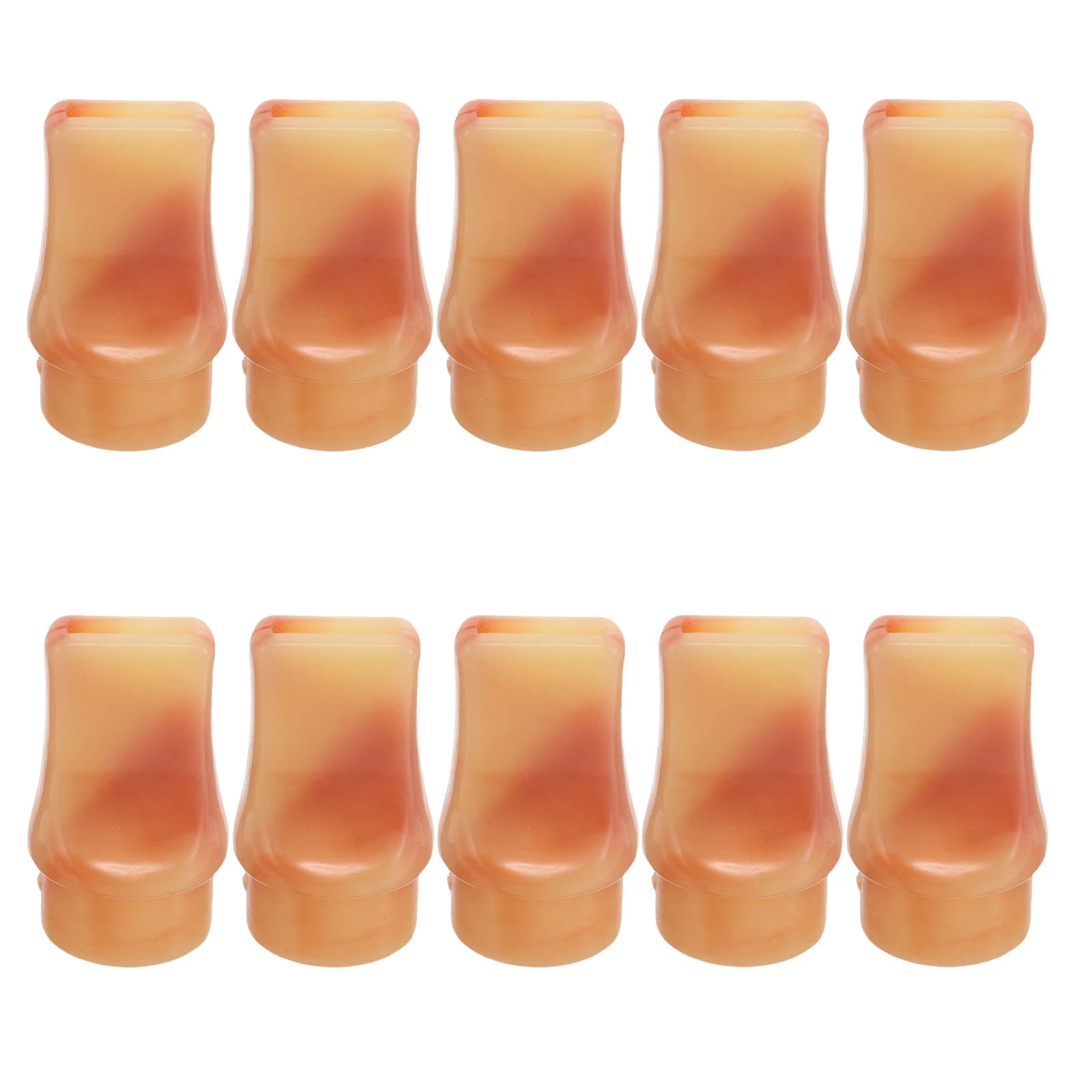 10pcs Flute Mouthpieces Flat 17Mm Bawu Replace Blow Aid For Hulusi Bawu Beginner Musical Instrument Accessories Woodwind Tool