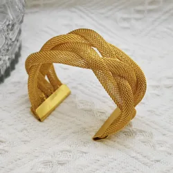 European and American fashion personality multifunctional minimalist bracelet photography metal opening exaggerated bracelet