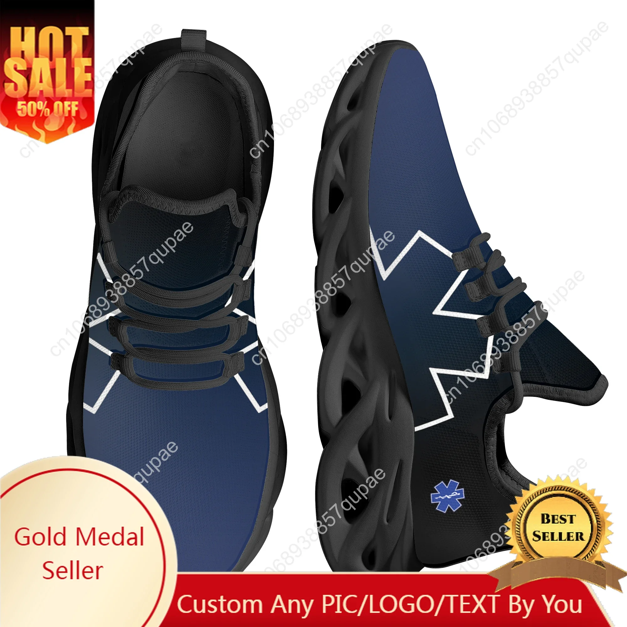 Gradient EMS EMT EMR Paramedic Flats Sneakers Shoes Mens Womens Sports Shoes Fashion High Quality DIY Sneaker Custom Made Shoe