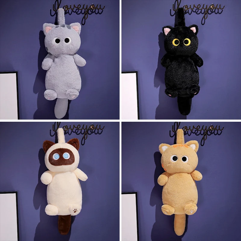 

Милый и забавный плюшевый рюкзак с мультяшным котом Kawaii, большая вместительная плюшевая кукла с котом, подарки, дорожный рюкзак для друзей