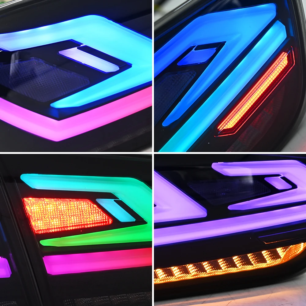 عالية الجودة 1 زوج الذيل ضوء الجمعية لميتسوبيشي لانسر 2008-2018 RGB الخلفية الضباب الفرامل ضوء الذيل مصباح #2