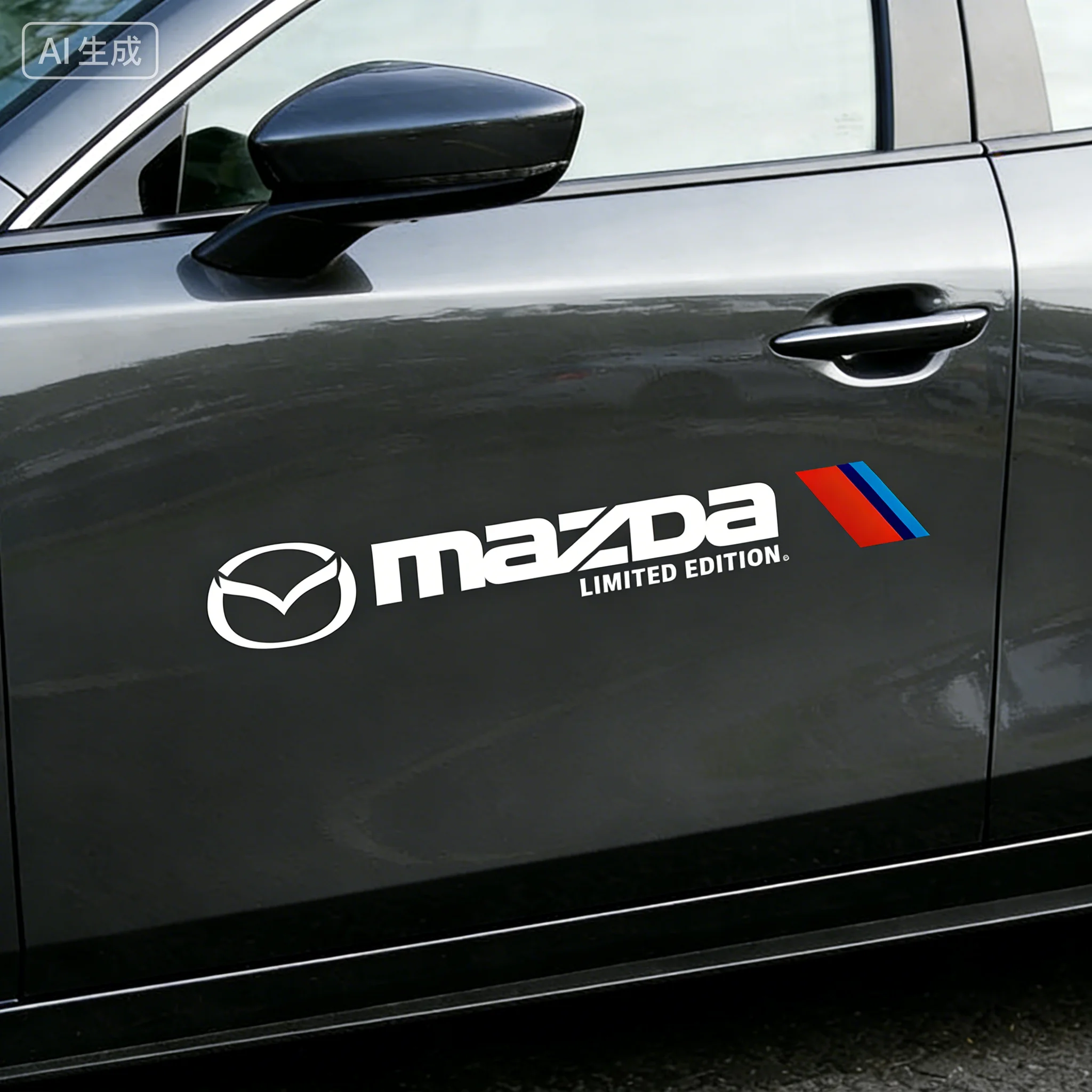 

2pcs Auto Sport Stripe Stickers For Mazda CX-4 CX-5 Mazda 6 Car Side Body Decals Accessories