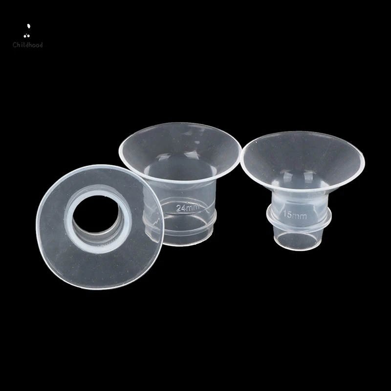 13/15/ 17/19/21/24mm Breast Pump Funnel Inserts Plug-in Different Caliber Size Converter Small Nipple Horn Adapter