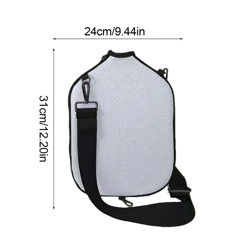 Racquet Shoulder Bag Racketball Sling Bag Racketball Sling Bag Waterproof Paddle Tote Bag Sturdy Racket Shoulder Bag For Outdoor