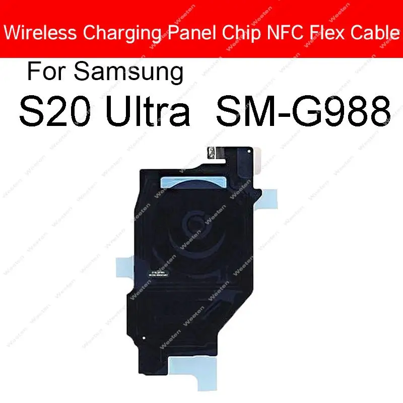 Wireless Charging NFC Antenna Flex Cable For Samsung S7 S8 S9 S10 S10e S20 Edge S20 Plus 4G 5G Coil Chip Charger Board Parts