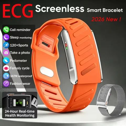 2026New Sport Fitness Tracker Smart Band Blood Oxygen Pressure Uric Acid Blood Lipid ECG Waterproof Smart Bracelet For Men Women