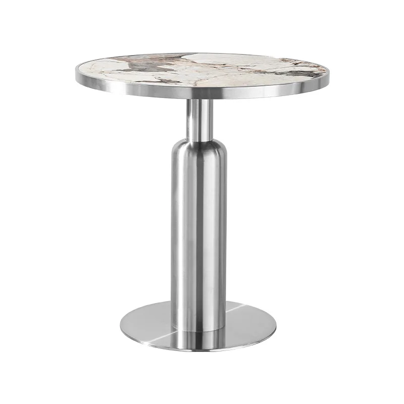 

Light luxury rock slab table catering high-end commercial hotel restaurant tables and chairs