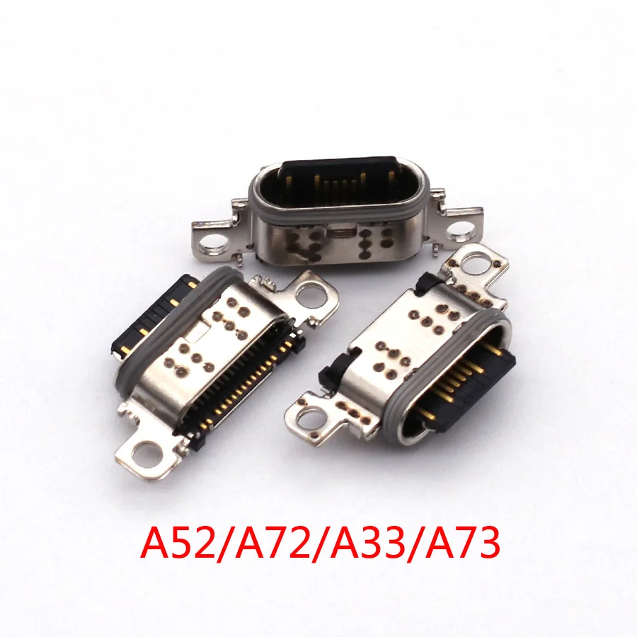 10 قطعة لسامسونج غالاكسي S24 S23 S22 S21 S20 زائد الترا A22 A12 A11 A51 A71 A52 A72 A73 A03S USB شحن ميناء موصل شاحن