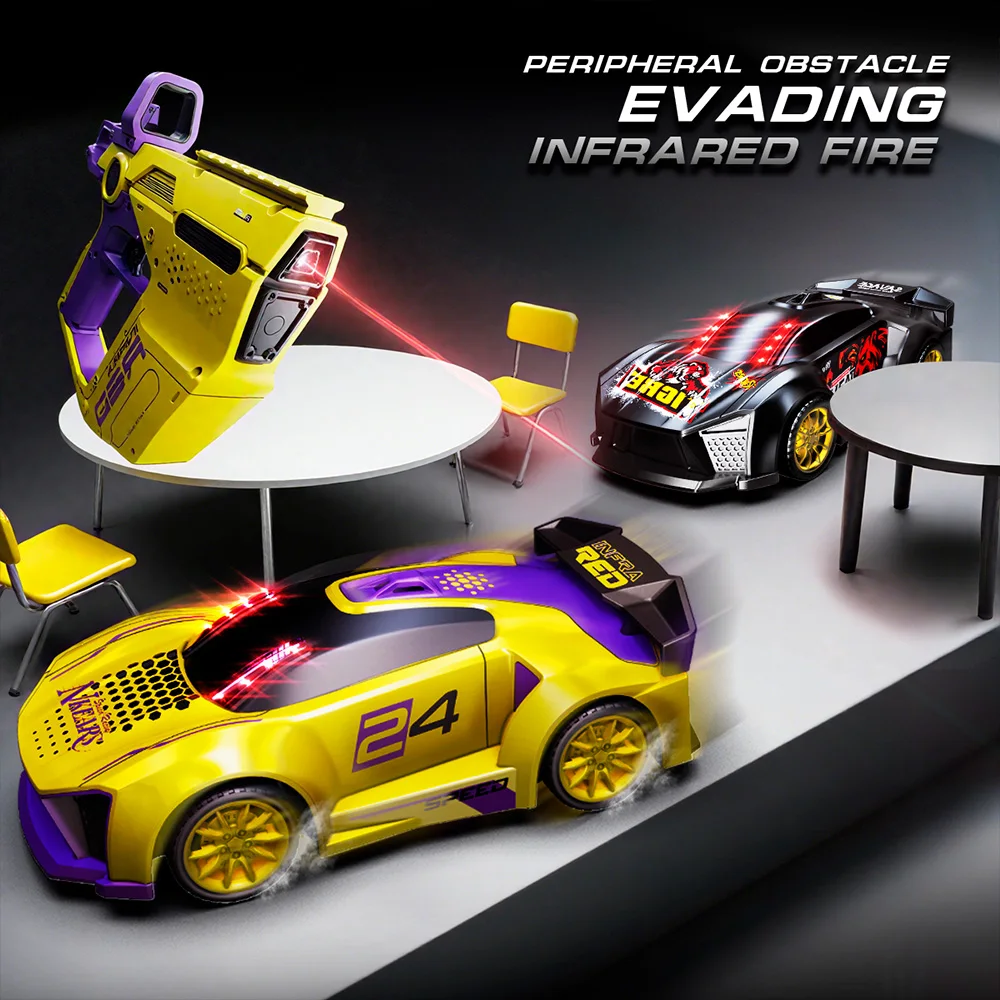 9IMOD RC 레이싱카 4채널 3IN1 2.4G IR 슈팅 롤오버 4포인트 블러드 바 스턴트 슈팅 거리 7M RC 거리 30M 드리프트카