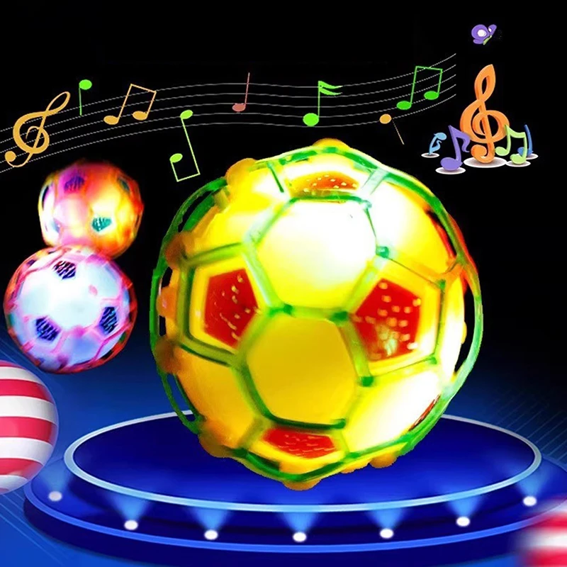 

Music Jumping Toy Electric Bouncy Football Bright Lights And Sound For Boys And Girls Indoor And Promotes Coordination Skills