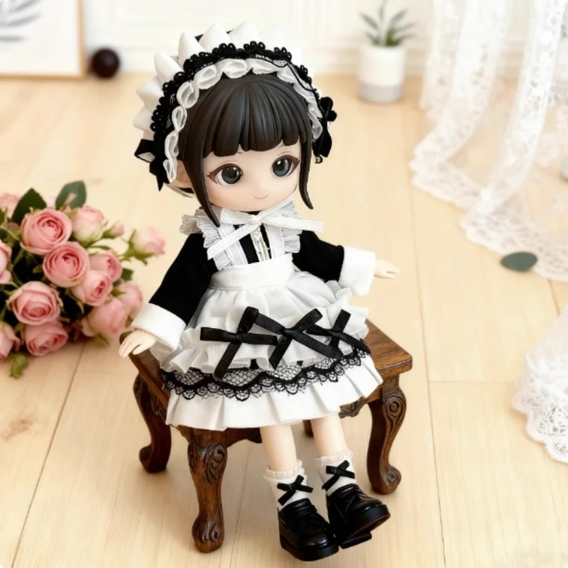 

Лидер продаж, одежда для куклы Ob11, платье горничной в стиле ретро, костюм 12 очков, одежда для куклы Bjd Gsc Molly