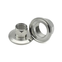 Tri Clamp Sanitary Female Thread Joint - SS304/316L Short Hex BSP for 1/2