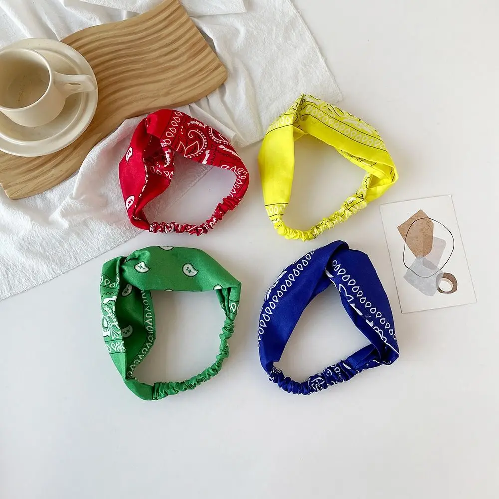 

Cashew Print Boho Knot Turbans Headwrap Boho Wide Edge Cashew Nut Print Headband Floral Unisex Bandanas Elastic Headband Yoga