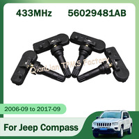 56029481AB 1/4pcs 433MHz TPMS Sensor For Jeep Compass Grand Cherokee Patriot Tire Pressure Monitoring System 56029359AC