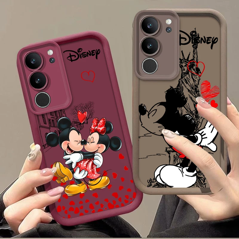 Cartoon Disney Mickey Minnie Voor Samsung Galaxy A14 A15 A13 A12 A31 A73 A81 A71 A51 Core Lite Eye Ladder Telefoonhoesje