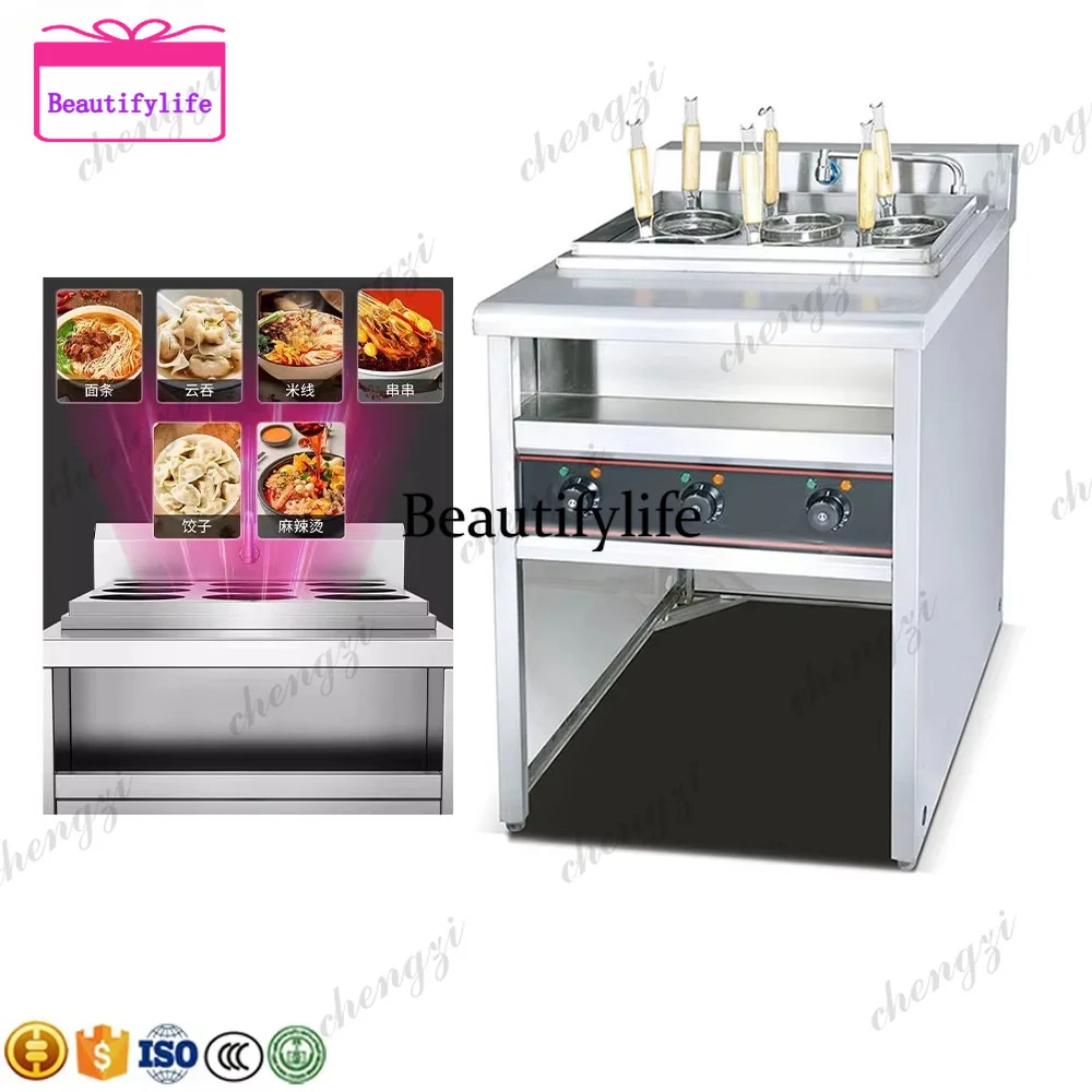 

A55 Hot Selling Vertical Noodle Cooking Pot with Cabinet Stainless Steel Commercial Cooking Noodle Pot