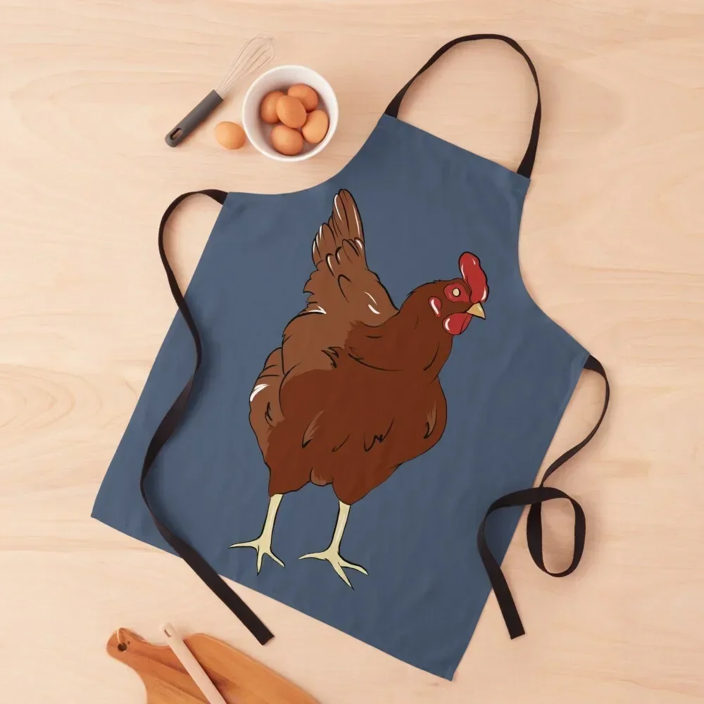 

Rhode Island Red Hen Apron Kitchen Special Accessories barber men Waterproof Kitchen Woman Funny Apron