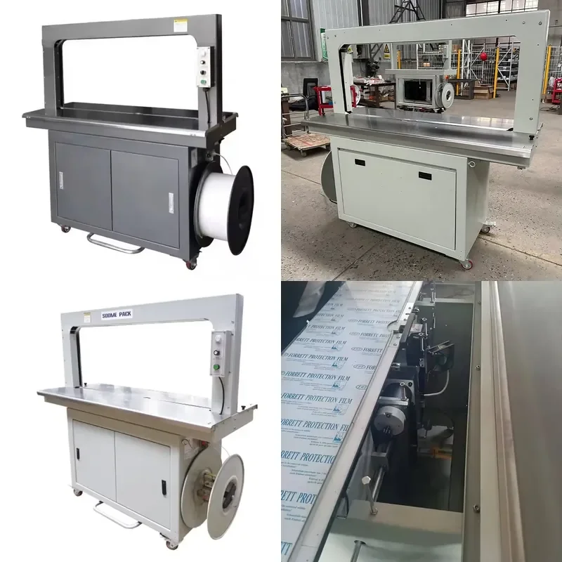 High Quality High Table Strapping Machine Top Pressure Carton Sealer for Industrial Packaging