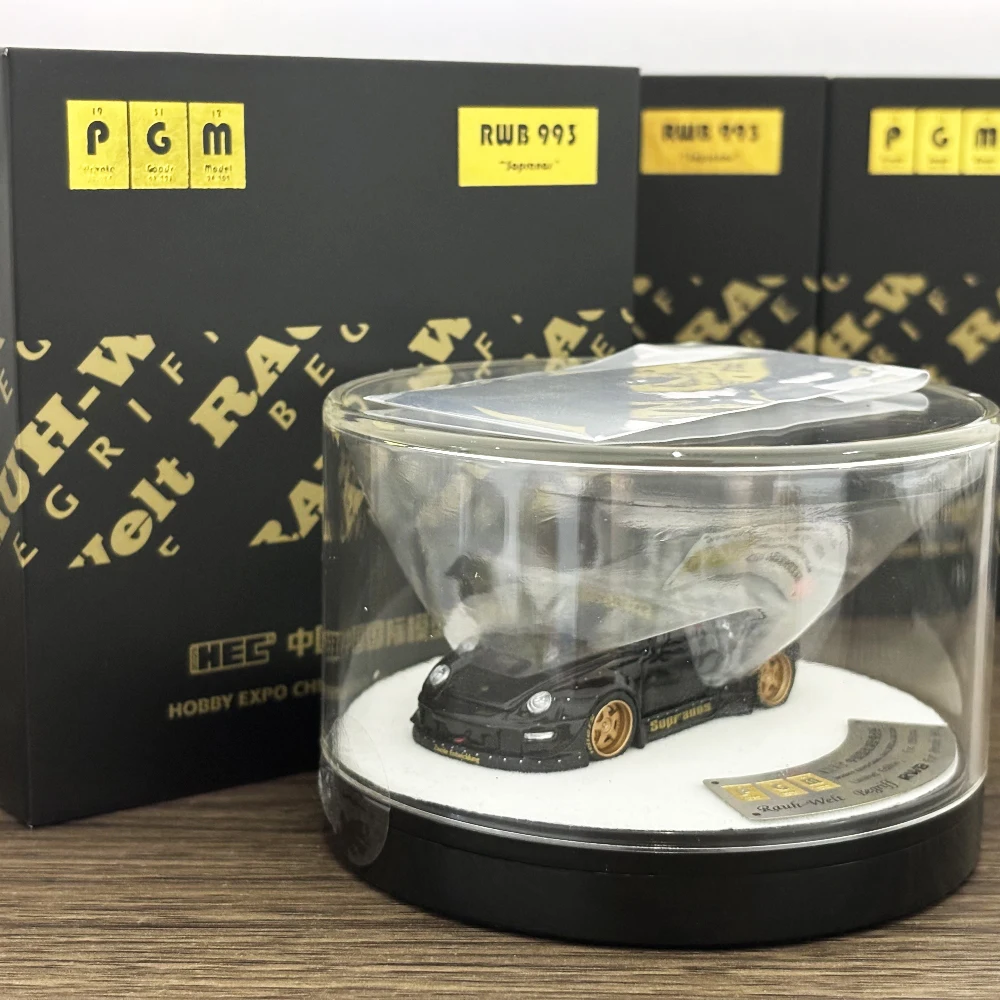 หุ้น PGM 1/64 RWB993 สีดําDiecastรถหุ้นในปี 2025