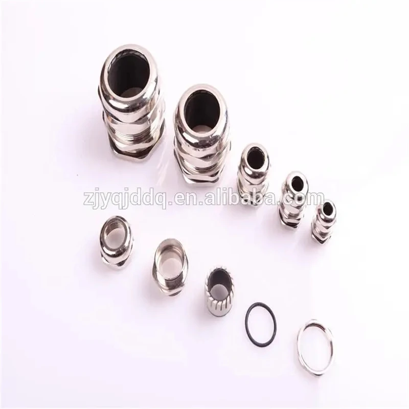 1Pcs PG7 PG9 PG11 PG13.5 PG16 PG19 PG21 PG25 PG29 PG36 Nickel Brass Metal IP68 Waterproof Cable Glands Connector Wire