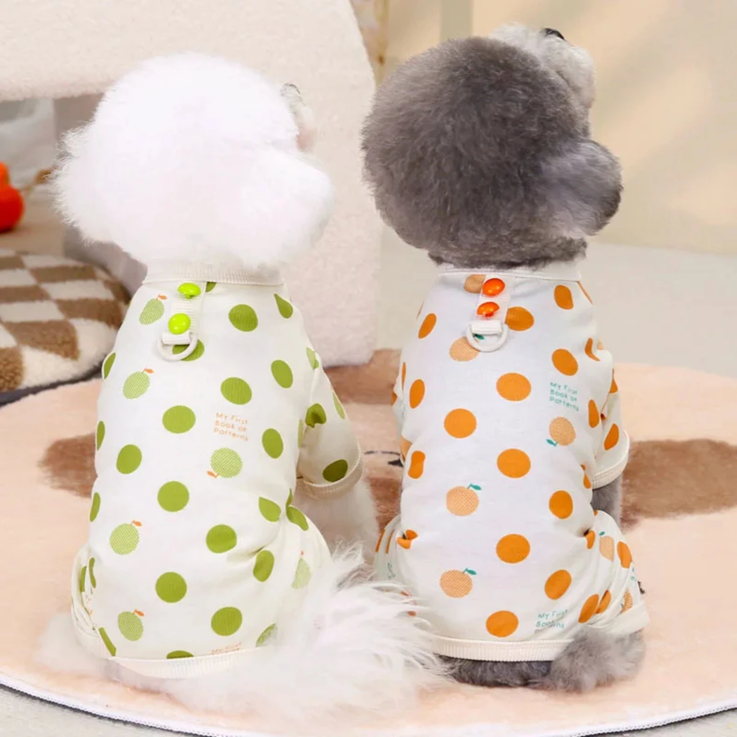 Overflowed with warmth, this adorable tiny bear Pomeranian Chihuahua Yorkie canine pajamas are warm, cozy and soft. The cute win image 5